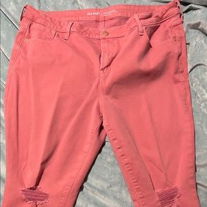 Old Navy Rockstar Jeans Size 18 - Soft Coral